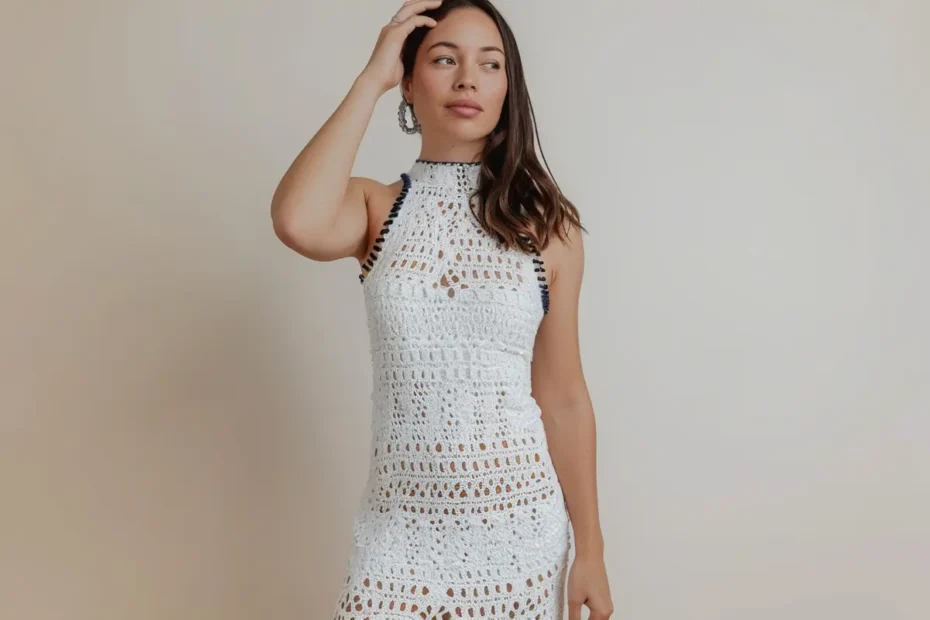 Vestido Branco Contornado