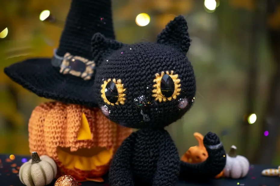 Boneco de Halloween em Amigurumi