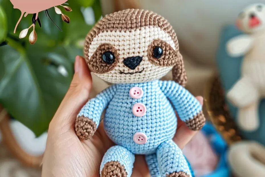 Bicho Preguiça em Crochê Amigurumi