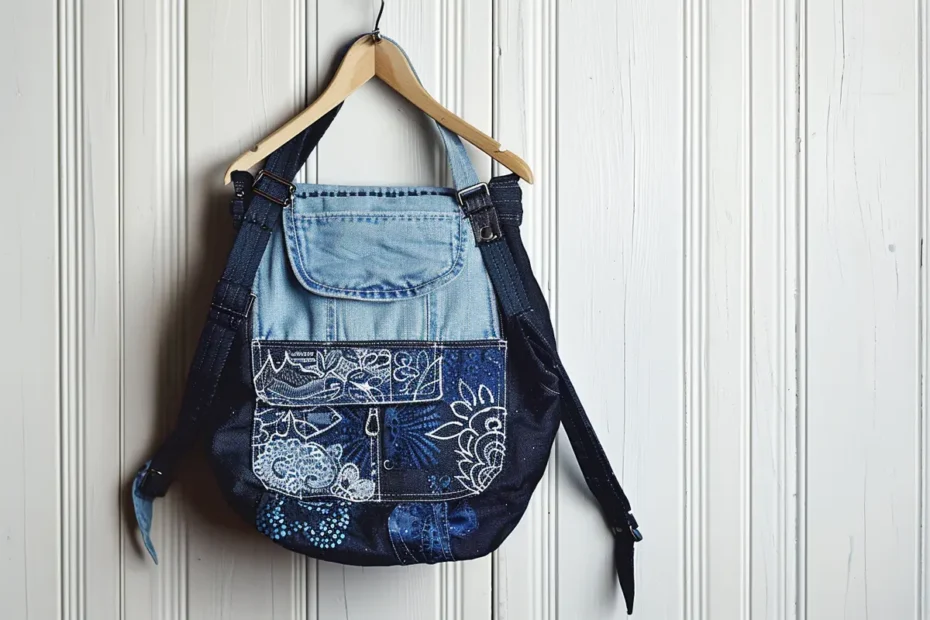 Mochila Tecido Jeans