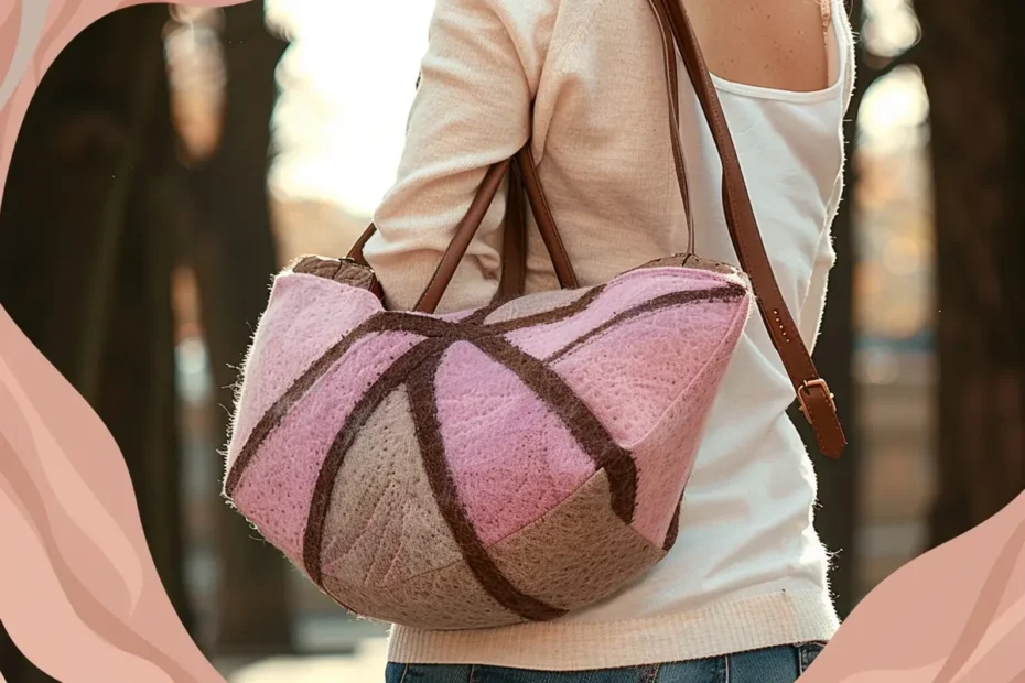 Bolsa Feltrada Rosa Elegante