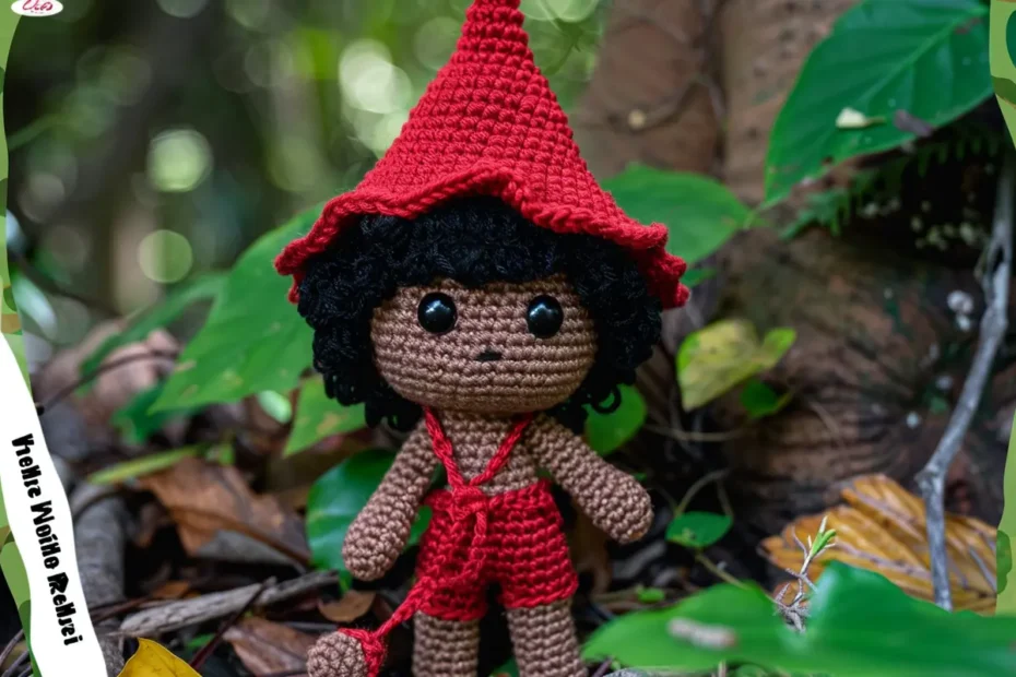 Boneco Saci Pererê Amigurumi