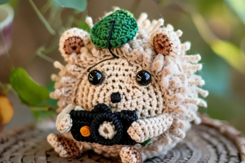 Animalzinho Ouriço em Amigurumi