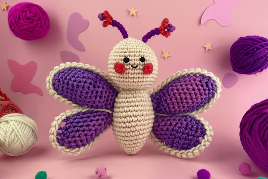 Borboletinha Amigurumi