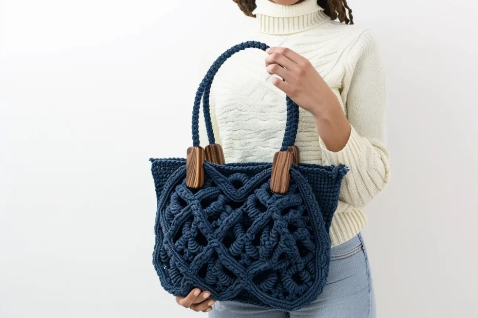 Bolsa Azul-Elegante