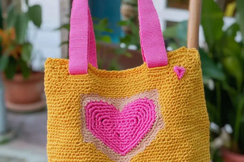 Bolsa Amor por Crochê